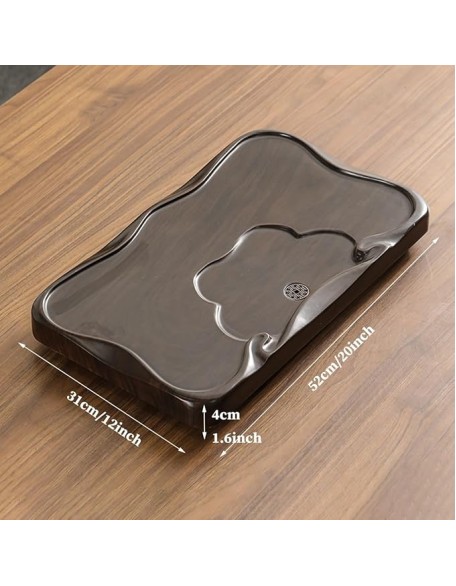 Ceramic Tea Set with Tea Tray and Small Tea Tools, Porcelain Tea Service, Home Ceramic Teapot Tea Cup Living Room Office Tea Tray for Tea Lover (Color : /Brown, Size : A)