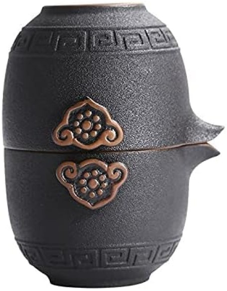 Porcelain Chinese Tea Set, Ceramic Portable Travel Tea Set Teaware Porcelain Chinese Tea Set Gaiwan Tea Cups of Tea Ceremony Portable All in One Teapot Set Teaware Sets (A) Tea Set (B)