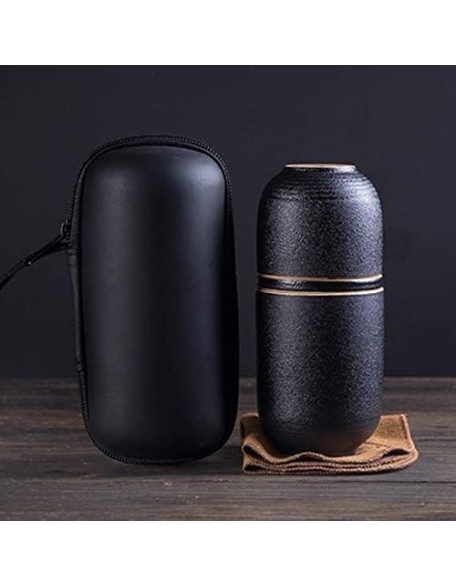 Porcelain Chinese Tea Set, Travel Ceramic Tea Pot Set Chinese Teapot, 1 Pot Cups Porcelain Teacup with Tea Infuser Portable Bag Travel Tea Set for Outdoor Picnic Teaware Sets (C) Tea (E)