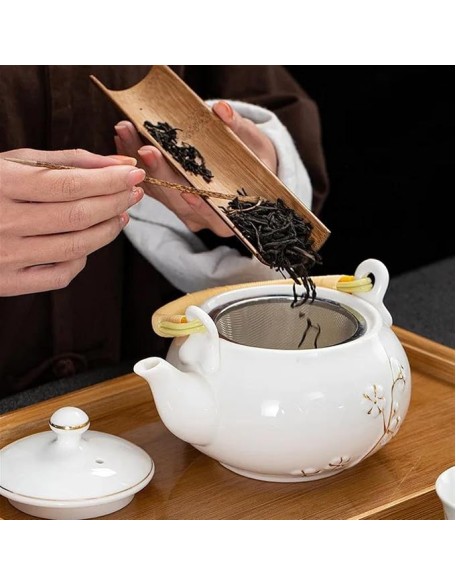 Tea kettle 7 Pcs/set Exquisite Ceramic Tea Sets Handmade Kettles Tea Cups Porcelain Teapot Chinese Teaware Drinkware Tea Ceremony Teapot (Color : D) (Color : C, Size : Onesize) (C Onesize)