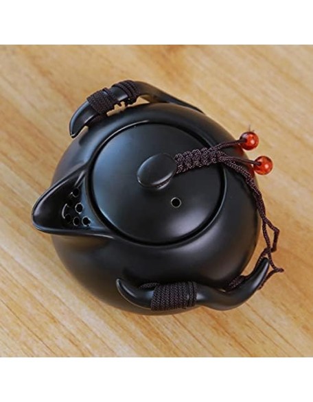 Porcelain Chinese Tea Set, Ceramic teapot Kettle gaiwan Chinese Travel Ceramic Tea Cup for Puer Chinese Tea Pot Portable Tea Set drinkware Travel Tea Set Teaware Sets (Color : 03) (6) Tea se (12)