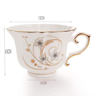 Tea Table Teapot Sets,Tea Set Handmade Chinese,Porcelain Teapot,Creative Ceramic Tea Cups,European Bone China Coffee Cup Set English Style Garden 1 Piece Set Tea Cup