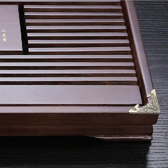Kungfu Tea Set with Tray, CeramicTea Cup Set with Wooden Tea Tray, Tea Table Serving, Chinese Tea Set, for Home and Office Use (G)