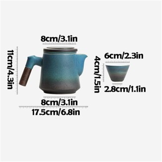 Tea Pot Sets Ceramic Tea Sets Classic Kungfu Tea Sets Portable Travel Tea Set with Teapot Teacups and Travel Bag Suitable