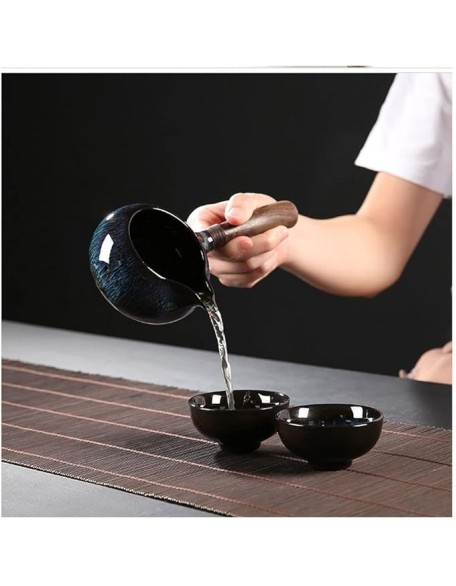Tea Set, Chinese Tea Set gongfu Tea Set teapot Set Japanese Tea Set Ceramic Kungfu Tea Set,Creamer Pitcher and Teaspoons,Portable Travel Tea Set with Teapot,Teacups