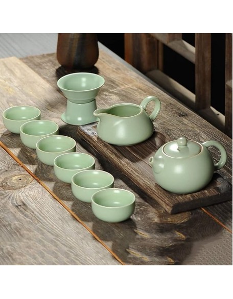 Tea Set Ceramic Teapot Kettle Ceramic Teacup Fish Chinese Tea Set Beverage