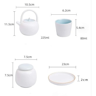 Tea Set Ceramic Glaze Teapot Teacup Gaiwan Porcelain Teaset Kettles Teaware Sets Drinkware Tea Ceremony