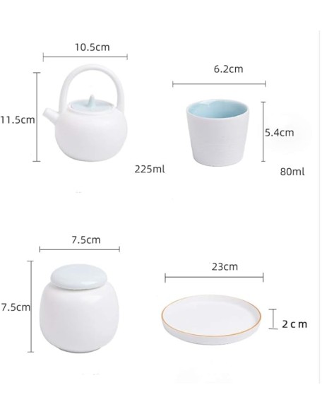 Tea Set Ceramic Glaze Teapot Teacup Gaiwan Porcelain Teaset Kettles Teaware Sets Drinkware Tea Ceremony