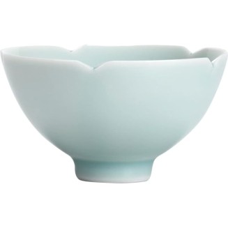 4Pc 65Ml Creativity Hutian Kiln Misty Ceramic Tea Bowl Sunflower Celadon Cup Kung Fu Set