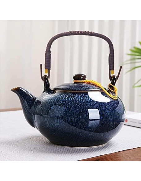 Tea Set, Chinese Ceramic Tea Set, 1 Tea Pot with 6 Tea Cups, Handmade Porcelain Ceramic Tea Set, Tea Set for Tea Lover, Japanese Style Tea Set