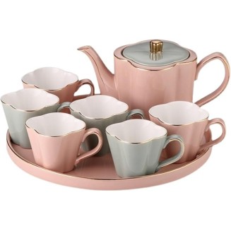 Tea Sets Tea Cup Kettle Ceramic Cup Family Set Water Cup Water Set Tea Set Home Living Room Teapot Set