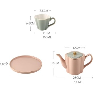 Tea Sets Tea Cup Kettle Ceramic Cup Family Set Water Cup Water Set Tea Set Home Living Room Teapot Set