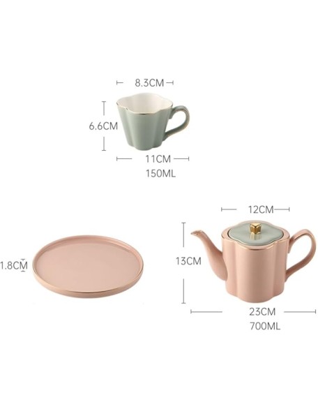 Tea Sets Tea Cup Kettle Ceramic Cup Family Set Water Cup Water Set Tea Set Home Living Room Teapot Set