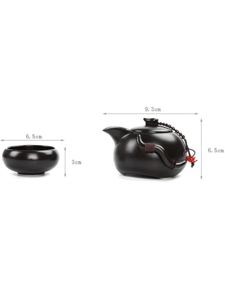 Tea Set, Chinese Tea Set Kung Fu Tea Set Ceramic Portable Teapot Porcelain Teaset Gaiwan Tea Cups of Tea Ceremony Tea Tool (White 22 * 14 * 9cm) (Green 22 * 14 * 9c