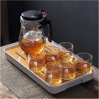 Tea Set, Tea Set Kung Fu Tea Set Set China Travel Kung Fu Tea Set Ceramic Portable Tea Cup Porcelain Covered Bowl Tea Cup Tea Ceremony (U) (V)