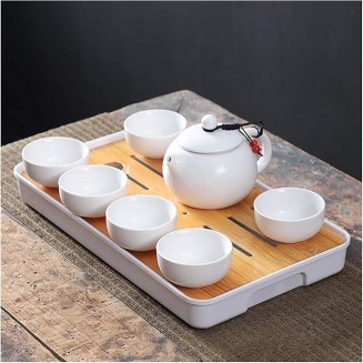 Tea Set, Tea Set Kung Fu Tea Set Set China Travel Kung Fu Tea Set Ceramic Portable Tea Cup Porcelain Covered Bowl Tea Cup Tea Ceremony (U) (H)