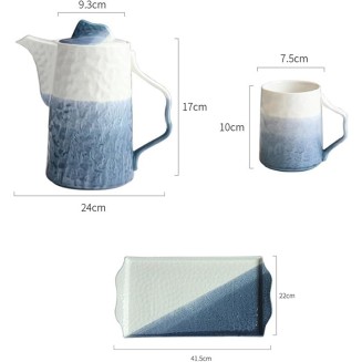 Tea Sets Ceramic Kettle Set Household Heat-Resistant Tea Cup Set Living Room Cold Kettle Tea Set Water Cup Teapot Set