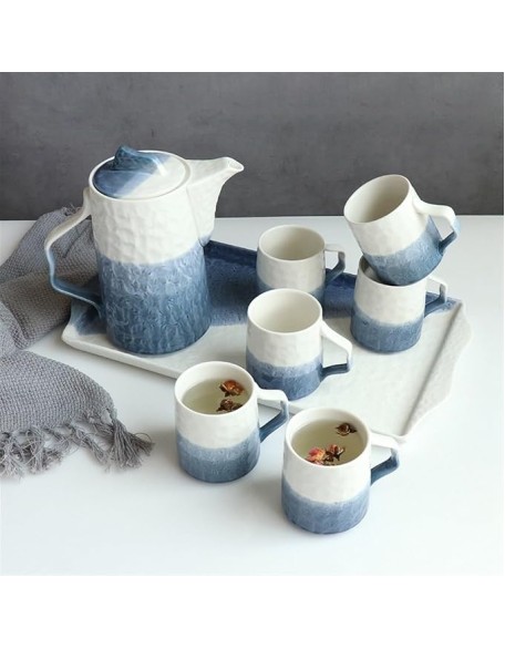Tea Sets Ceramic Kettle Set Household Heat-Resistant Tea Cup Set Living Room Cold Kettle Tea Set Water Cup Teapot Set