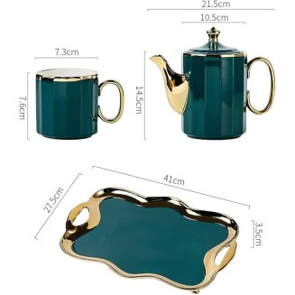 Tea Sets Ceramic Water Set Cup Set for Home Living Room teapot Tea Cup Gift Box Tea Set for Any Occasion Teapot Set