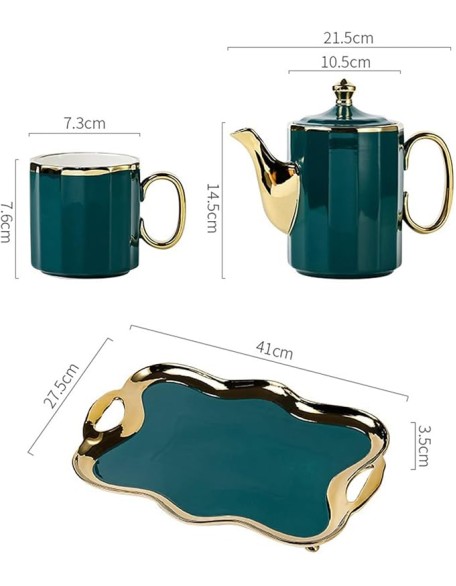 Tea Sets Ceramic Water Set Cup Set for Home Living Room teapot Tea Cup Gift Box Tea Set for Any Occasion Teapot Set