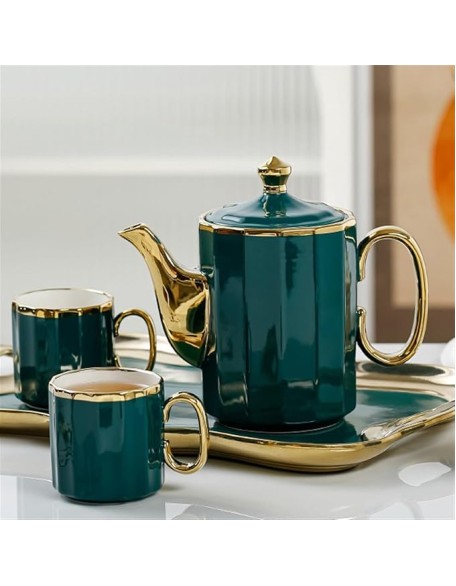 Tea Sets Ceramic Water Set Cup Set for Home Living Room teapot Tea Cup Gift Box Tea Set for Any Occasion Teapot Set