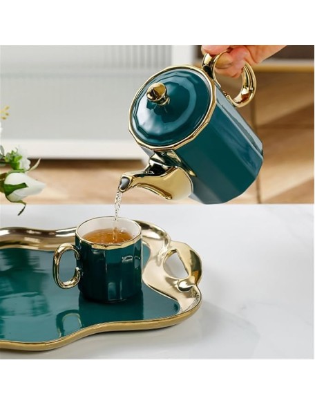 Tea Sets Ceramic Water Set Cup Set for Home Living Room teapot Tea Cup Gift Box Tea Set for Any Occasion Teapot Set