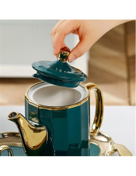 Tea Sets Ceramic Water Set Cup Set for Home Living Room teapot Tea Cup Gift Box Tea Set for Any Occasion Teapot Set