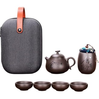 Ceramic Teapot Kettle Gaiwan Chinese Travel Ceramic Tea Cup for Puer Chinese Tea Pot Portable Tea Set