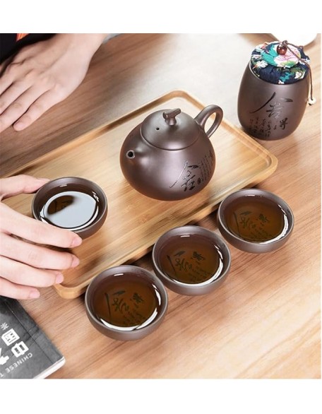 Ceramic Teapot Kettle Gaiwan Chinese Travel Ceramic Tea Cup for Puer Chinese Tea Pot Portable Tea Set