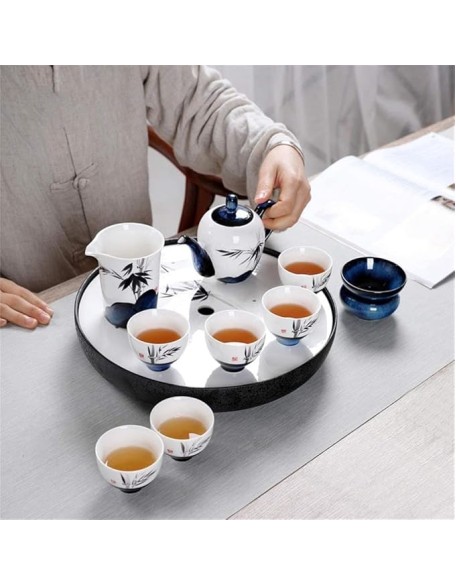 Tea Set Coffee Cup Set Tea Cup Set 10 Pieces Ceramic Tea Set Simple Exquisite Teapot Kettles Tea Cup Chinese Tea Set Chinese Teaware Set，10 Pieces