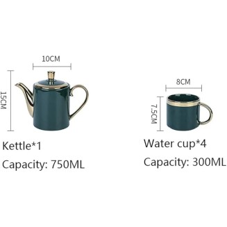 Tea Set Coffee Cup Set Tea Cup Set 6pcs Ceramic Coffee Tea Set Nordic Phnom Penh 4 Cup Water Ware Decoration Teacup Set