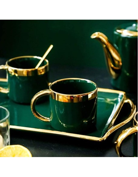 Tea Set Coffee Cup Set Tea Cup Set 6pcs Ceramic Coffee Tea Set Nordic Phnom Penh 4 Cup Water Ware Decoration Teacup Set