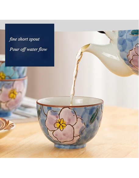 Tea Set, Tea Set Tea Set Tea Cup Set Style teapot Teacup with Strainer, Home Afternoon Tea Ceramic Tea Set