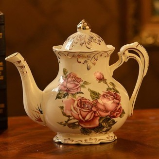 Ceramic Tea Sets for Adults Porcelain Tea Cup Set Coffee Cup and Saucer Sets Afternoon Tea Set Service Old Country Roses Wedding Tea Service
