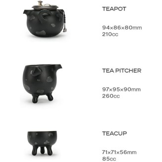 Tea Set, Kung fu Tea Set Tea Cup Set Ceramic Filter Tea Set Tea Set Home Office Box