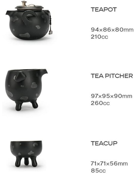 Tea Set, Kung fu Tea Set Tea Cup Set Ceramic Filter Tea Set Tea Set Home Office Box