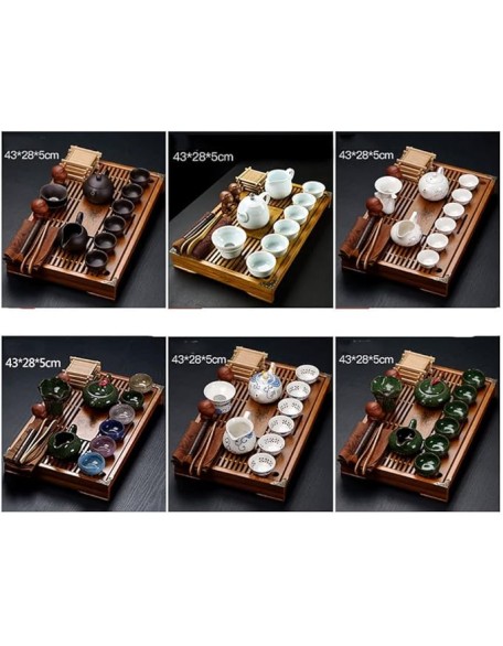 Tea Set, Chinese Tea Set teapot Set gongfu Tea Set Tea Pot Set Buddha Statue Kungfu Tea Set,Japanese Gongfu Tea Set-Ceramic Teapot and Teacup and Saucer (J)