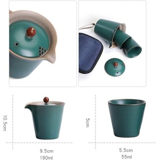 Tea Set Coffee Cup Set Tea Cup Set Chinese Tea Set Portable Teapot Ceramic Tea Pot 2 Tea Cup Suitable for Travel Teapot Set Teacup Set