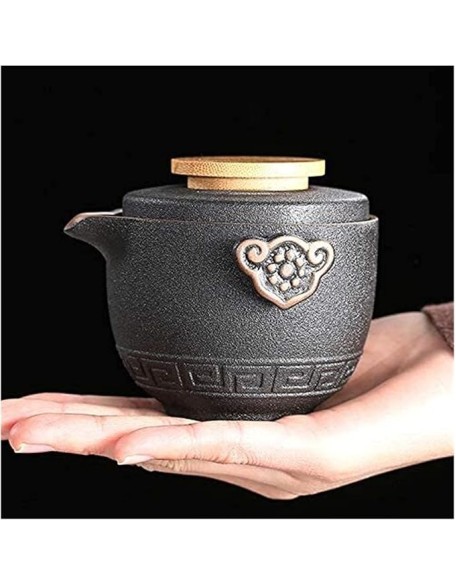 Tea Set, Tea Set Teapot Teacups Chinese Tea Travel Tea Set Kung Fu Teaset Ceramic Portable Teapot Porcelain Teaset Gaiwan Tea Cups of Tea Ceremony Teapot Set (Style A)