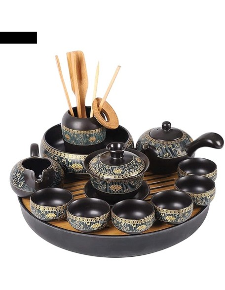 Universal Tea Set, Tea Set Kung Fu Tea Set Set Chinese Travel Kung Fu Tea Set Ceramic Portable Tea Cup Porcelain lidded Bowl Tea Cup Tea Ceremony