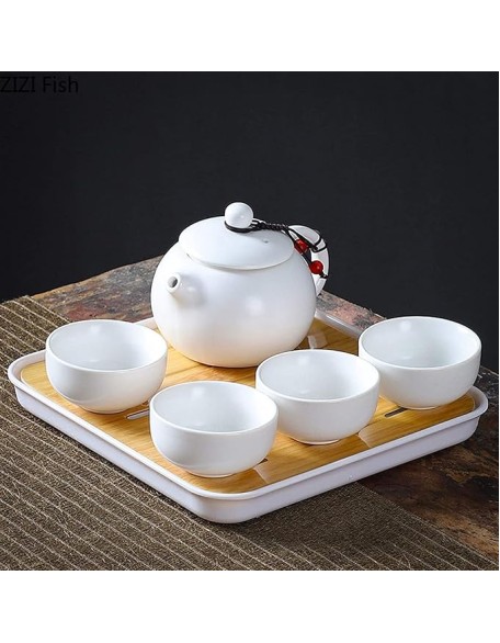 Universal Tea Set, Tea Set Kung Fu Tea Set Set Chinese Travel Kung Fu Tea Set Ceramic Portable Tea Cup Porcelain lidded Bowl Tea Cup Tea Ceremony