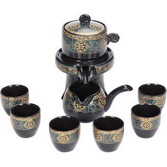 Chinese Ceramic Porcelain Tea Service Traditional Kung Fu Tea Set Porcelain Tea Pot with 6 Tea Cups