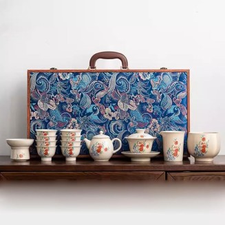 Tea Set Tea Set Tea Set Tea Cup Set Chinese Ceramic Kung Fu Tea Set Teapot and Teacup Gift Box for Meeting Guests