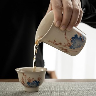 Tea Set Tea Set Tea Set Tea Cup Set Chinese Ceramic Kung Fu Tea Set Teapot and Teacup Gift Box for Meeting Guests