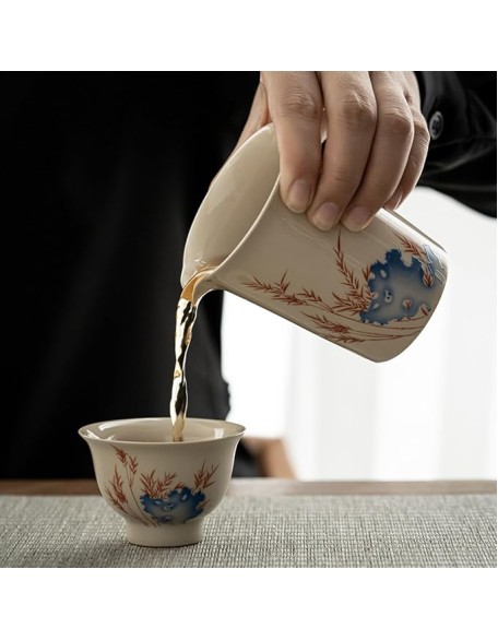 Tea Set Tea Set Tea Set Tea Cup Set Chinese Ceramic Kung Fu Tea Set Teapot and Teacup Gift Box for Meeting Guests