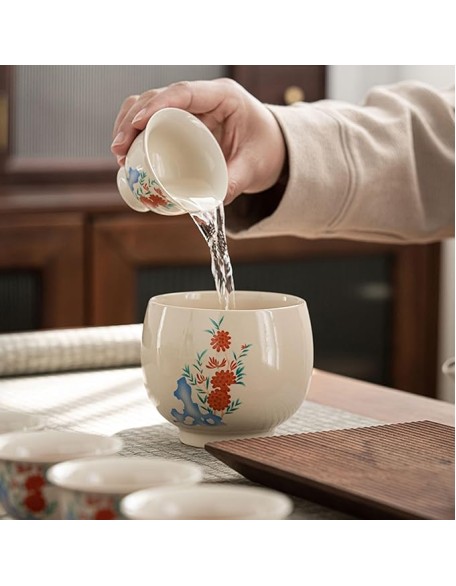 Tea Set Tea Set Tea Set Tea Cup Set Chinese Ceramic Kung Fu Tea Set Teapot and Teacup Gift Box for Meeting Guests