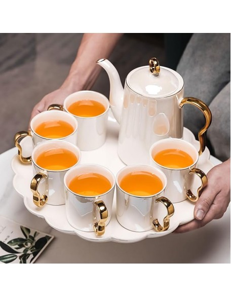 Tea Set Tea Set Tea Set Tea Cup Set European Tea Set Home Ceramic Nordic Water Teapot