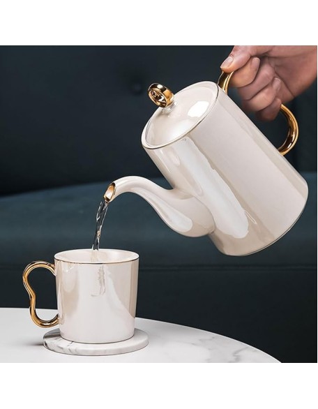 Tea Set Tea Set Tea Set Tea Cup Set European Tea Set Home Ceramic Nordic Water Teapot
