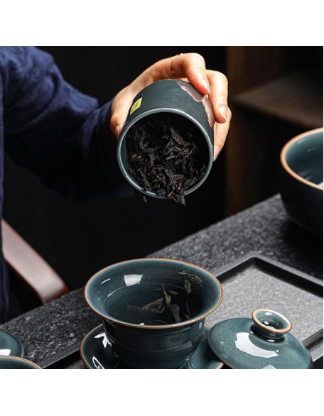 Tea Set Tea Set for Adults Afternoon Tea Set Ding Celadon Tea Set Home Ceramic Teapot Teacup