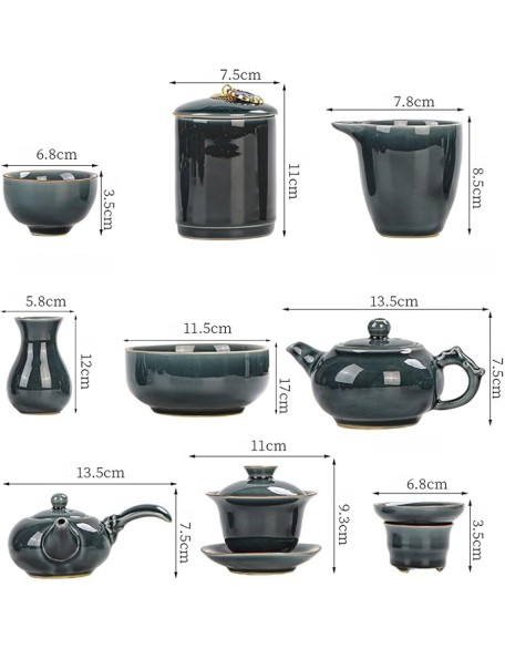 Tea Set Tea Set for Adults Afternoon Tea Set Ding Celadon Tea Set Home Ceramic Teapot Teacup